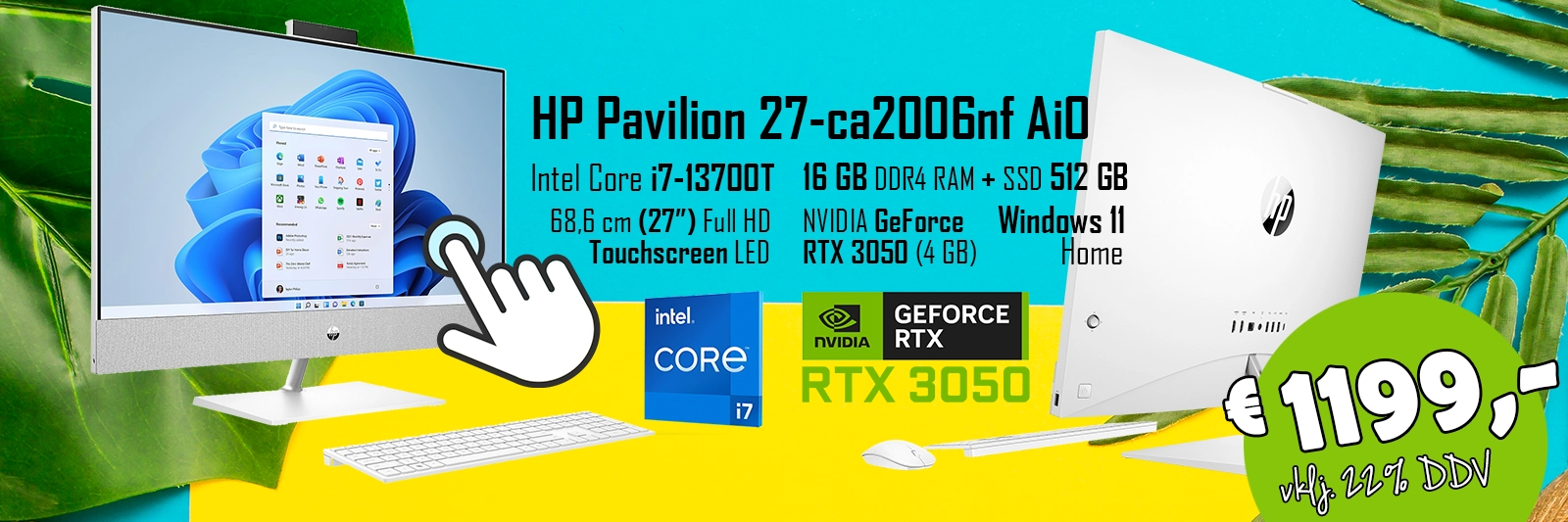 All in one HP Pavilion 27-ca2006nf